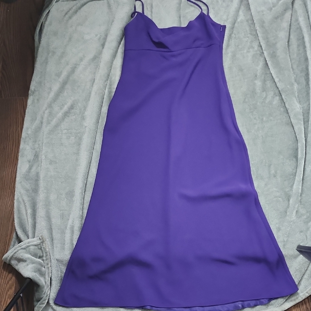 Jones New York Purple Maxi Slip Dress Spaghetti Strap Size 8